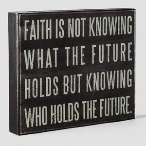 Francesca’s Faith Box Sign